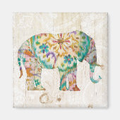 Aimant Boho Paisley Elephant I (Devant)