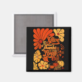 Aimant Boho Rétro Noël d'Automne Citrouille Rendez Grâce (Recto/Verso)