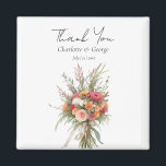 Aimant Boho Rustique Mariage Bouquet Fleur Mariage Faveur<br><div class="desc">Rustic Boho Mariage Bouquet Flower Wedding Favor Ce design est parfait pour votre vert et blanc rustique boho thème mariage. Et facile à customiser et à personnaliser en changeant le texte</div>