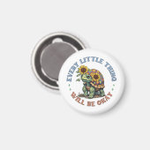 Aimant Boho Turtle Every little Thing positivity  Hippie  (Recto/Verso)