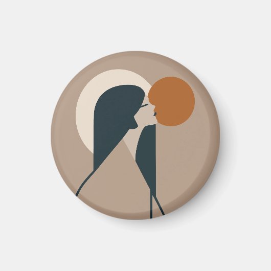 Aimant Boho Woman Sun (Devant)