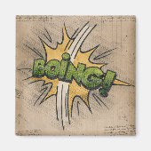 Aimant BOING ! Livre de bande dessinée vintage Steampunk (Devant)