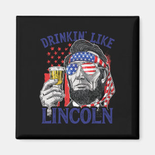 Aimant Boire comme Lincoln 4 juillet Abraham Abe Amer