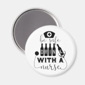 Aimant Boire En Toute Sécurité Avec Une Infirmière (Recto/Verso)