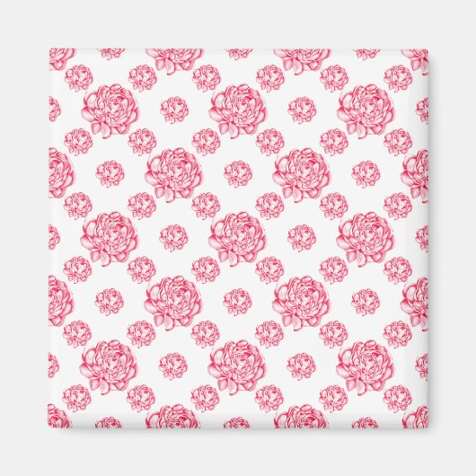 Aimant Bois avec floral (Devant)