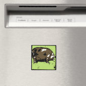 Aimant Bois de l'État victorien Animaux de ferme Cochons (In Situ (Lave-vaisselle))