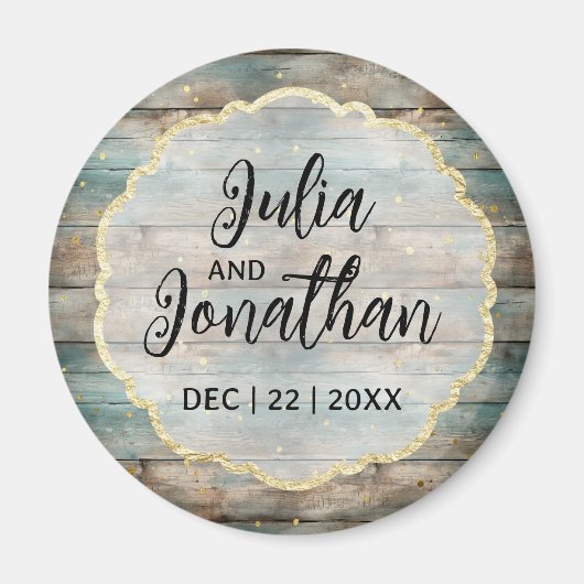 Aimant Bois pastel shabby chic  (Devant)