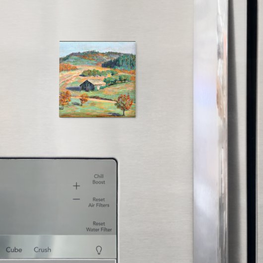 Aimant Bois - Paysage de l'automne (In situ (réfrigérateur))