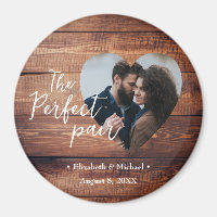 Bois rustique La paire parfaite Photo personnalisé