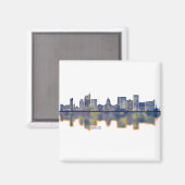 Aimant Boise Skyline (Recto/Verso)