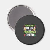 Aimant Boisson de Noël Bière Vectorielle de Fête (Recto/Verso)