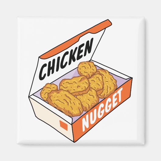 Aimant Boîte à nugget de poulet (Devant)