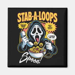 Aimant Boîte de céréales d'horreur Stab-a-loops Halloween