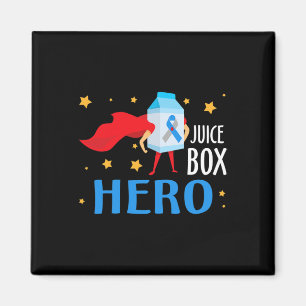 Aimant Boite de jus Hero Type 1 T1D Diabète Diabétique Dé