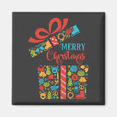 Aimant Boîte surprise de Noël (Devant)