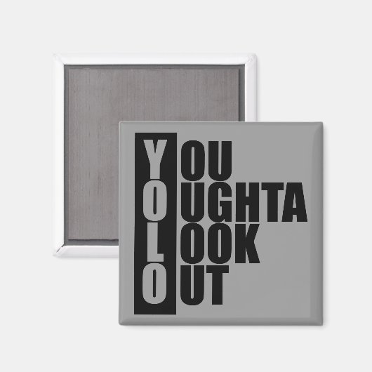 Aimant Boîte verticale YOLO (Recto/Verso)