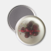 Aimant Bol de cerises (Recto/Verso)