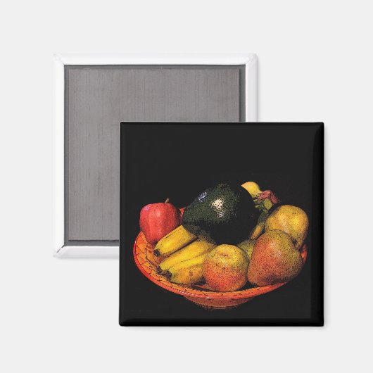 Aimant Bol de fruits (Recto/Verso)