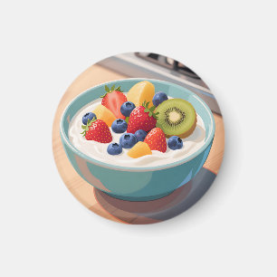 Aimant Bol de yaourt aux fruits frais