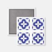 Aimant Bold blue azulejo (Recto/Verso)