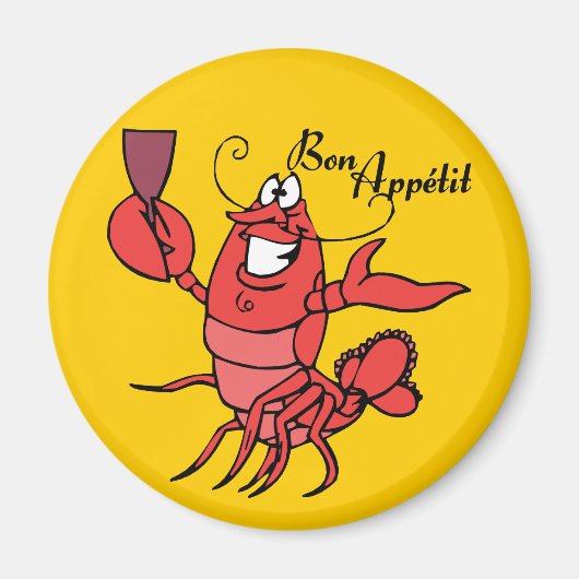 Aimant Bon Appetit Homard (Devant)
