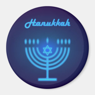 Aimant Bon Logo du Festival Hanoukka Menorah