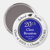 Aimant Bon marché, 20 ans Classe Idées de Réunion, 20ème  (Recto/Verso)