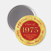 Aimant Bon marché, Classe de Réunion 1975, Magnet. CHANGE (Recto/Verso)