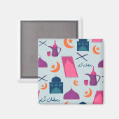 Aimant Bon Motif du Ramadan (Recto/Verso)