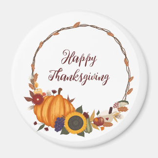 Aimant Bon thanksgiving Fall Wreath