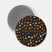 Aimant Bon thanksgiving Feuilles d'automne (Recto/Verso)