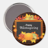 Aimant Bon thanksgiving meilleur (Recto/Verso)