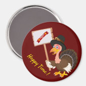 Aimant Bon thanksgiving meilleur (Recto/Verso)