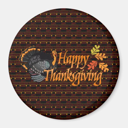 Aimant Bon thanksgiving meilleur (Devant)