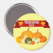 Aimant Bon thanksgiving meilleur (Recto/Verso)