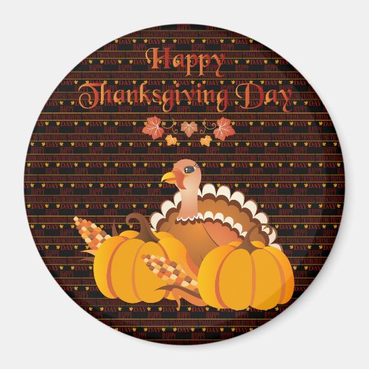 Aimant Bon thanksgiving meilleur (Devant)
