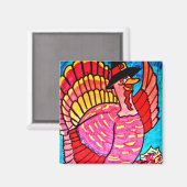 Aimant bon thanksgiving TURKEY (Recto/Verso)
