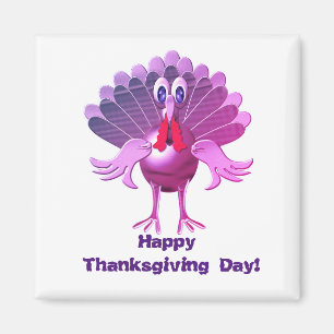 Aimant Bon thanksgiving Turquie, Personnalisé