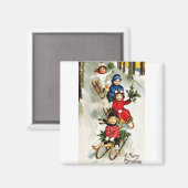 Aimant Bon vieux Noël (Recto/Verso)