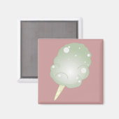 Aimant Bonbon en coton - Vert (Recto/Verso)