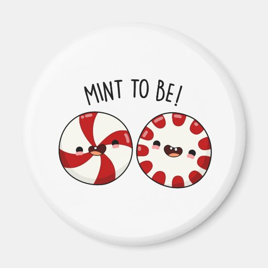 Aimant Bonbon Menthe Pour Être Drôle Pun (Devant)
