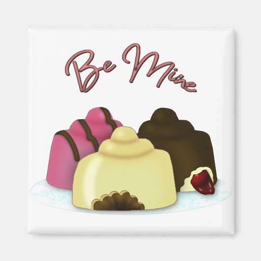 Aimant Bonbons de la Saint-Valentin "Soyez à moi" (Devant)