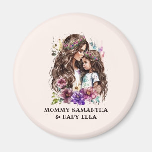 Aimant Bond adorable maman et fille (7)