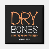 Aimant BONES SEC Christian Halloween (Devant)