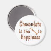 Aimant Bonheur au chocolat (Recto/Verso)