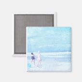 Aimant bonheur de plage (Recto/Verso)