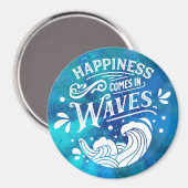 Aimant Bonheur Venir Dans Vagues Porte de Croisière (Recto/Verso)