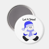 Aimant Bonhomme de neige (Recto/Verso)