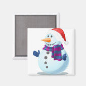 Aimant bonhomme de neige (Recto/Verso)