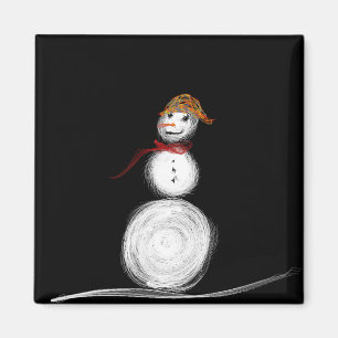 Aimant Bonhomme de neige d'aimant